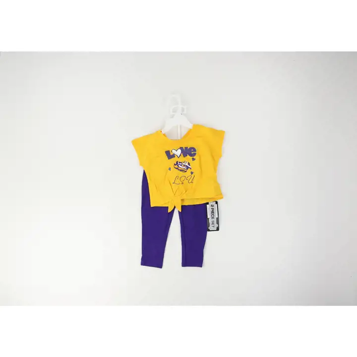 Ensemble Forever Love L.S.U. NCAA Inf Filles 22 ans pur/jaune