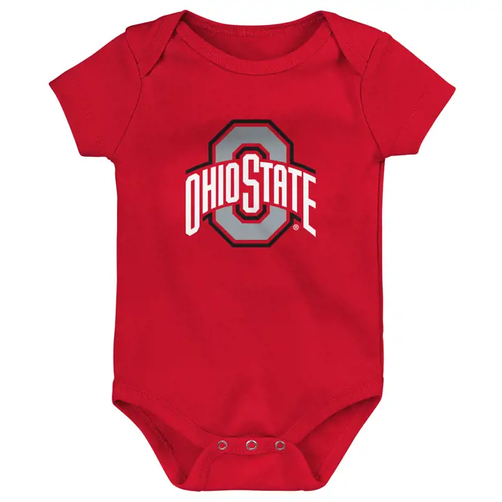 Ohio State Buckeyes NCAA Inf Ensemble de 3 pièces de jeu 22 Rouge