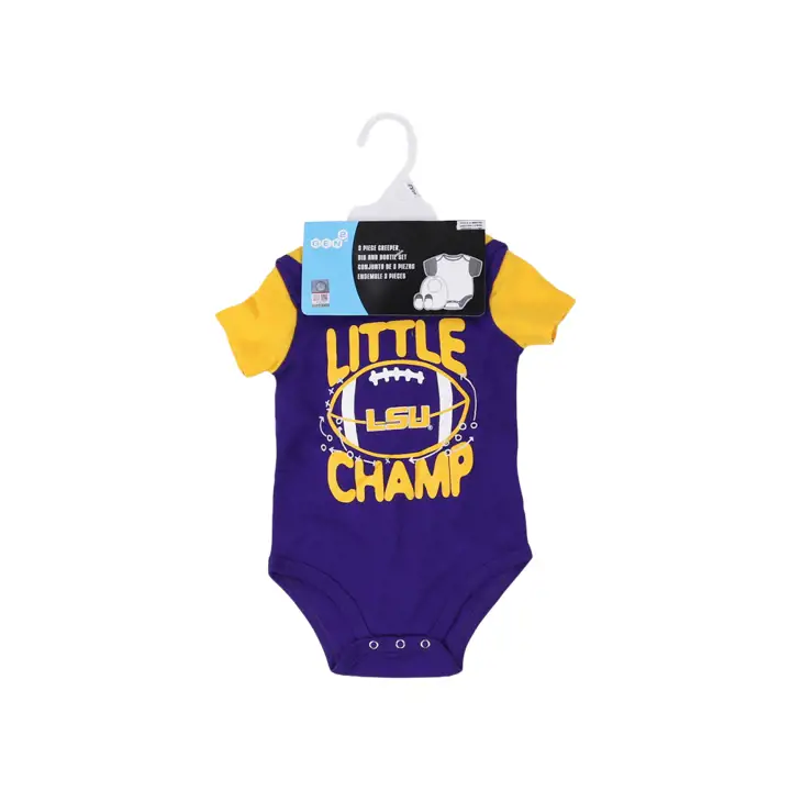 Ensemble bavoir et chaussons L.S.U. NCAA NB Little Champ 22 pur