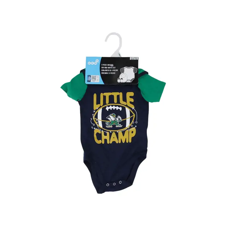 Bavoir et chaussons Little Champ NCAA NB Notre Dame Fighting Irish