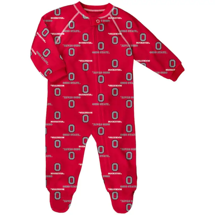 Grenouillère Rouge à Capuche et Manches Raglan Ohio State Buckeyes NCAA NB
