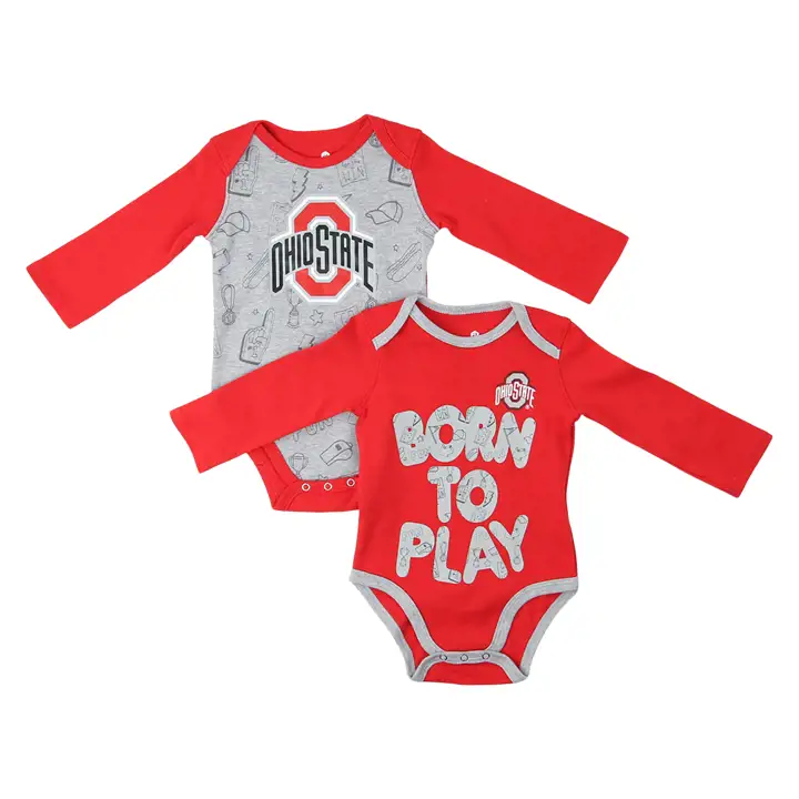 Ensemble 2 pièces manches longues Ohio State Buckeyes NCAA NB Born to Win 22 Rouge