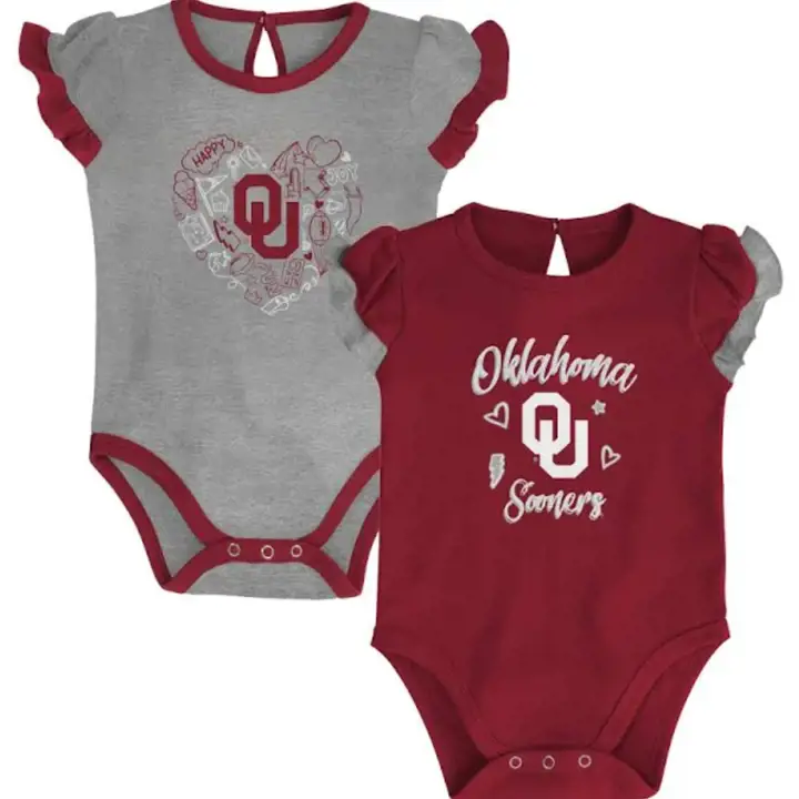 Creeper 2 pièces Oklahoma Sooners NCAA NB Fille Too Much Love 22