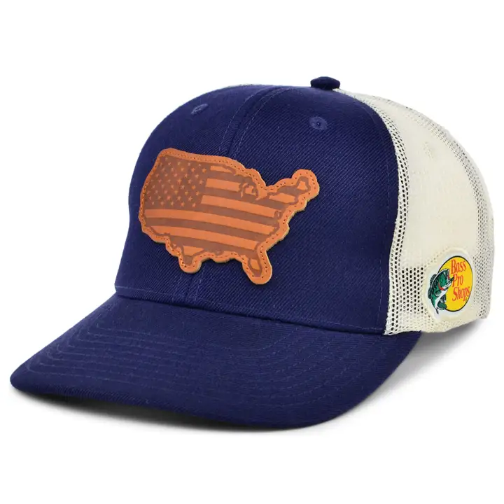 America BPS USA Patch Curved Trucker bleu marine