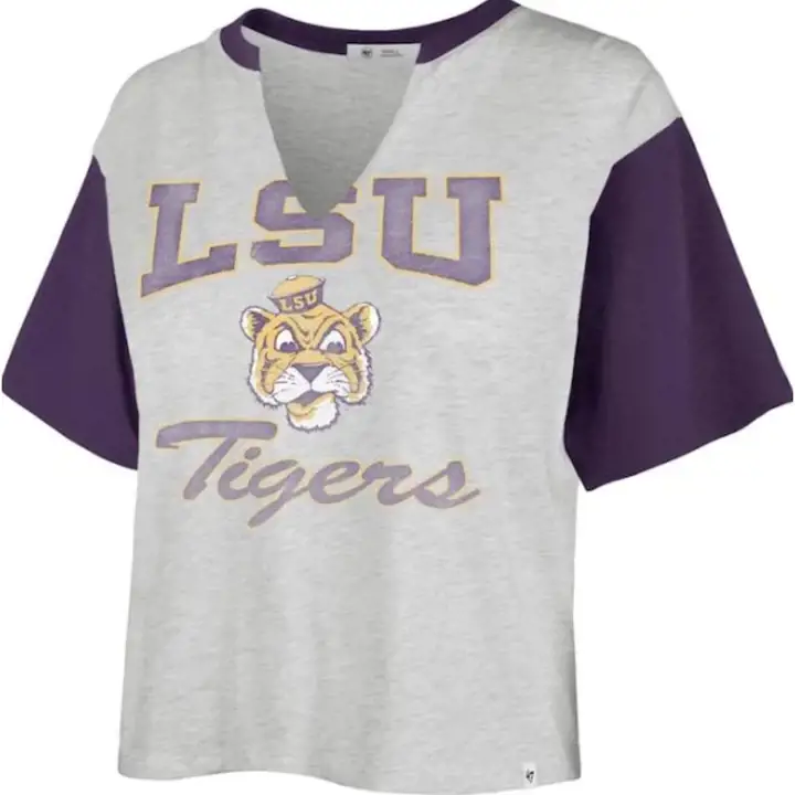 T-shirt court L.S.U. NCAA Dolly 22 GRY