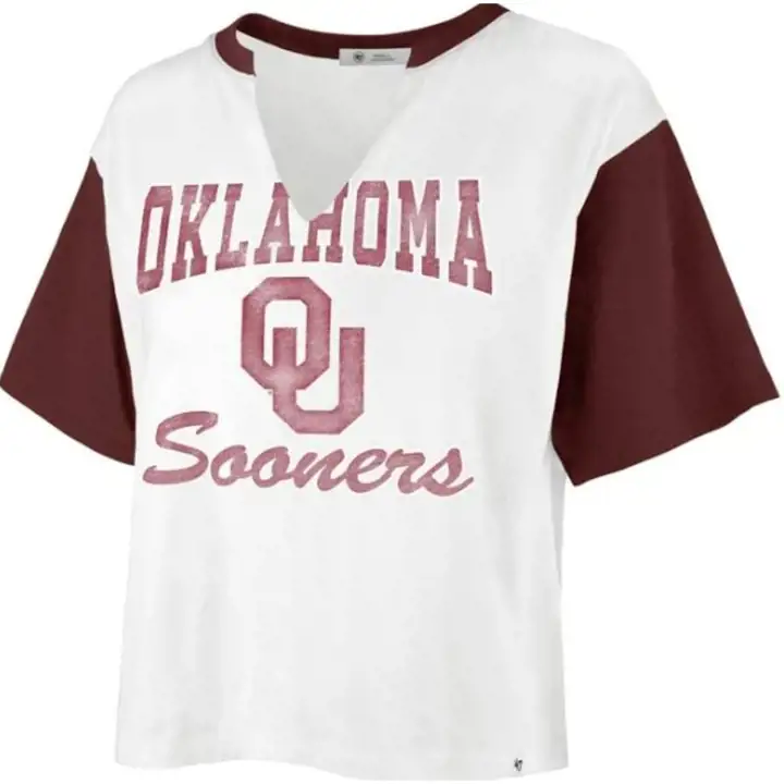 T-shirt court Oklahoma Sooners NCAA Dolly 22 GRIS