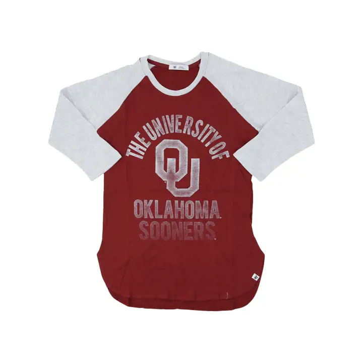 Oklahoma Sooners NCAA Frankie Raglan 22 CRÉDIT