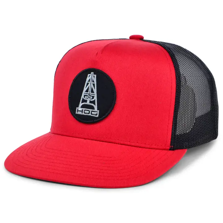 Casquette HOOey Hog Rose Trucker rouge/noir