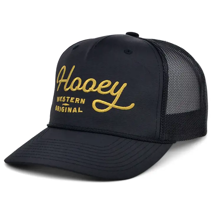 HOOey OG Script Trucker noir/gl