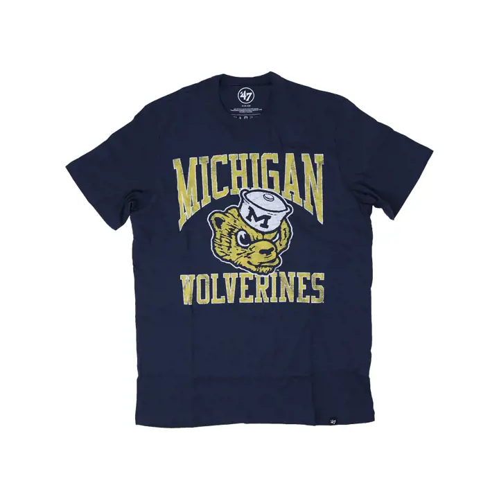 T-shirt Franklin « Big Ups » Michigan Wolverines NCAA 22 MARINE