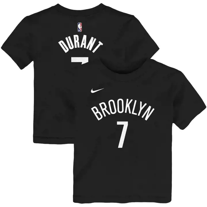 T-shirt Enfant B Nets Réplique N&N Kevin Durant Noir