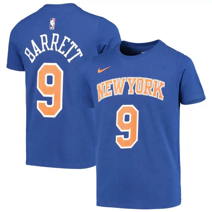 KNICKS Maillot Réplique N&N Enfant RJ Barrett BLEU