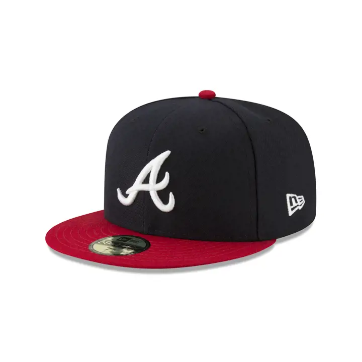 BRAVES 21 MLB WS Champ 59FIFTY marine/rouge