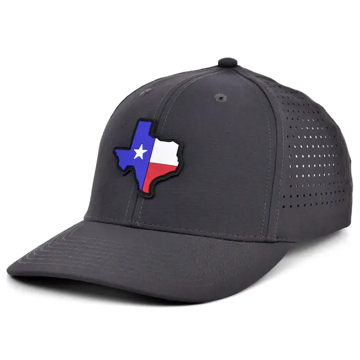 ÉCUSSON CAOUTCHOUC DRAPEAU NATIONAL REMPLI CHARBON DE BOIS TEXAS