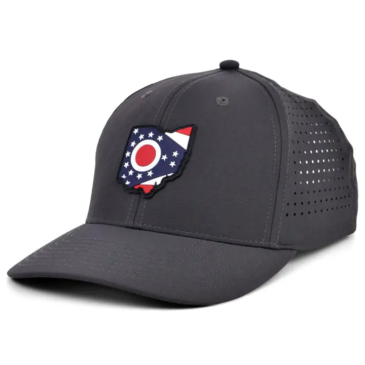 OHIO RUBBER PATCH DRAPEAU D'ÉTAT REMPLIR Charbon de bois