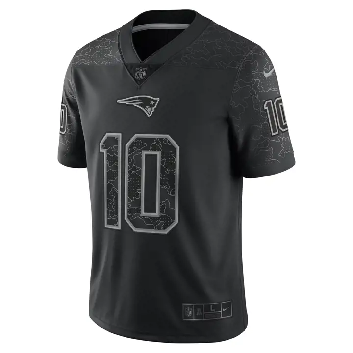 MAILLOT MAC JONES NEW ENGLAND PATRIOTS NFL RÉFLÉCHISSANT ÉDITION LIMITÉE