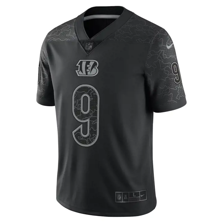 Maillot Joe Burrow édition limitée réfléchissant NFL des Cincinnati Bengals