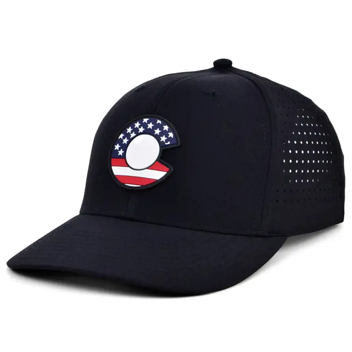 COLORADO RUBBER PATCH DRAPEAU USA FOND NOIR