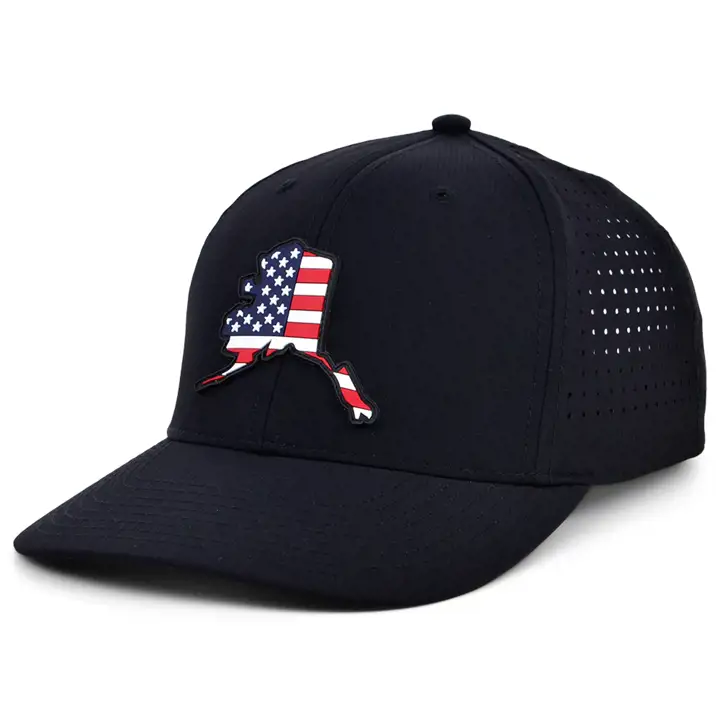 ALASKA RUBBER PATCH USA FLAG FILL blk