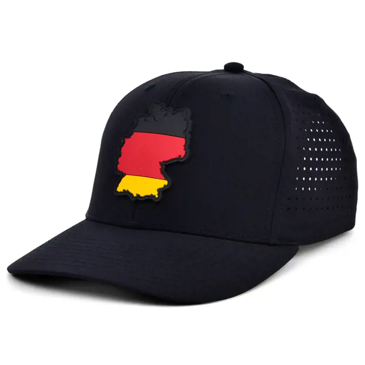 ALLEMAGNE PATCH CAOUTCHOUC DRAPEAU ALLEMAND REMPLISSAGE noir