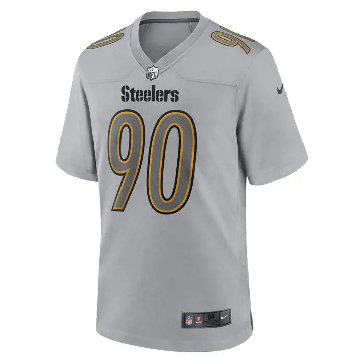 Maillot de match atmosphère NFL Steelers TJ Watt GRY