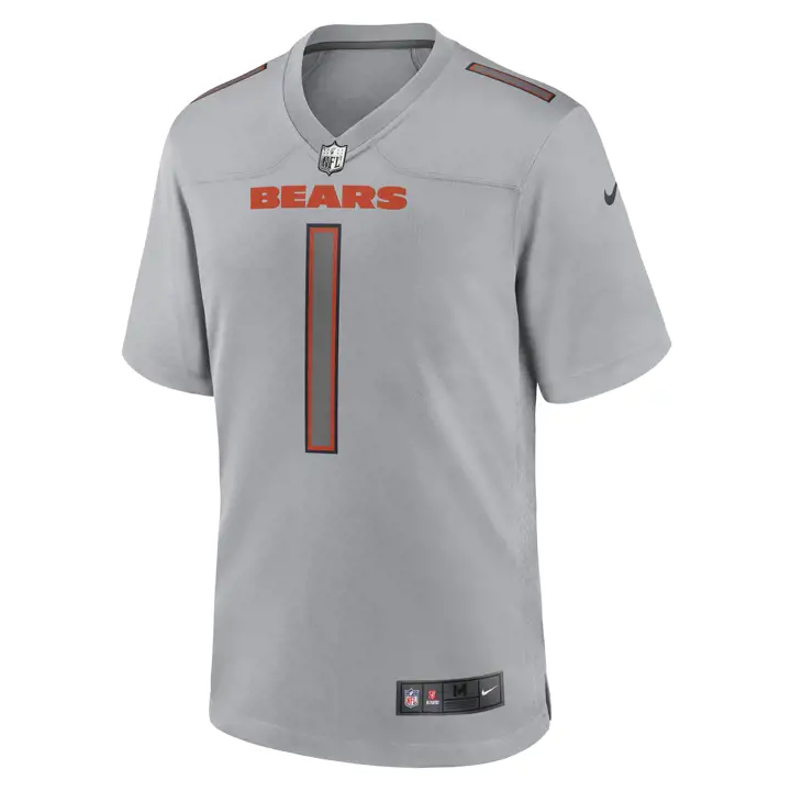 CHICAGO BEARS NFL Maillot de match atmosphérique Justin Fields gry