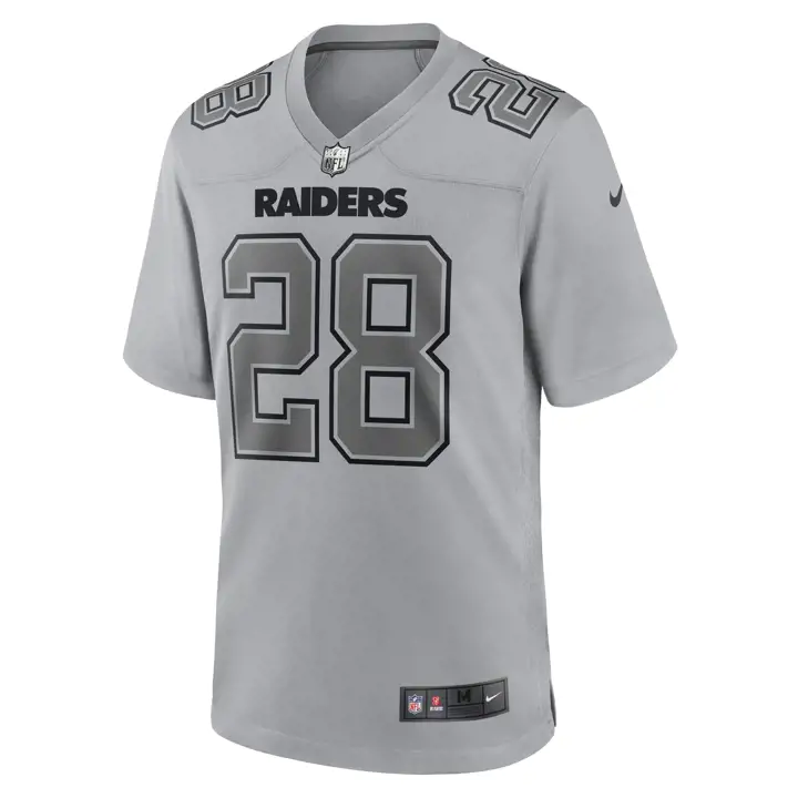 LAS VEGAS RAIDERS NFL Maillot de match Josh Jacobs gry
