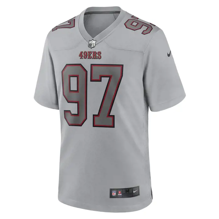 SAN FRANCISCO 49ERS NFL Maillot de match atmosphérique Nick Bosa gris