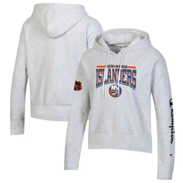 New York Islanders LNH Femme Collection OB Chandail court à capuchon gris