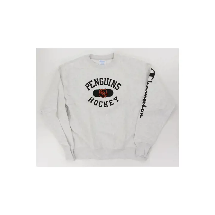 Pittsburgh Penguins NHL OB Collection Reverse Weave Crew gris