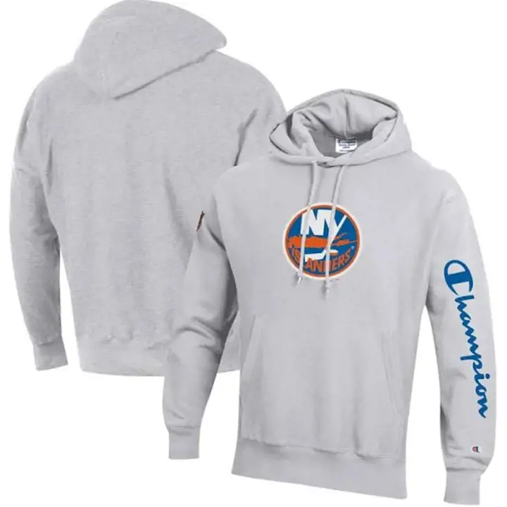 New York Islanders NHL OB Collection Reverse Weave Hoodie gris