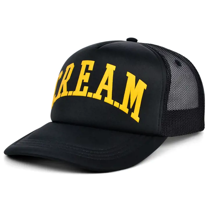 Casquette de camionneur en mousse Ordinary Crowns Pop Culture C.R.E.A.M. Noir/Jaune