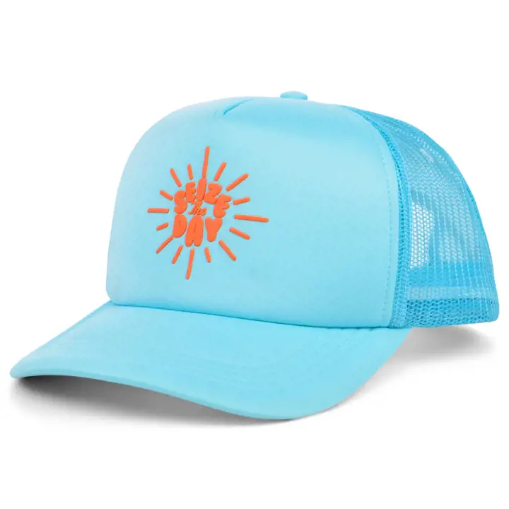 Ordinary Crowns Pop Culture Casquette en mousse filetée Carpe Diem TURQ/