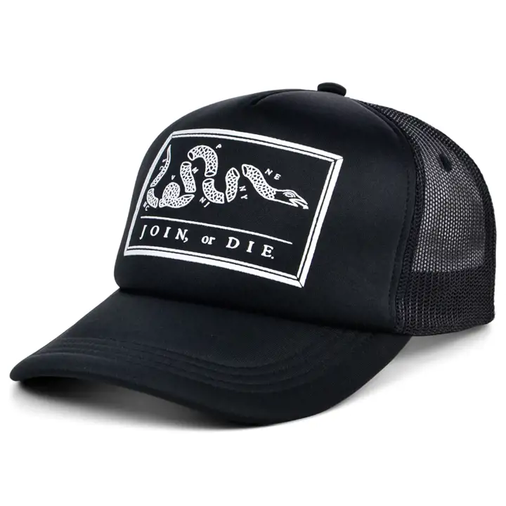 Ordinary Crowns Pop Culture Foam Trucker Join or Die NOIR/BLANC