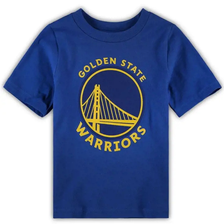 T-shirt enfant Golden State Warriors NBA logo principal bleu