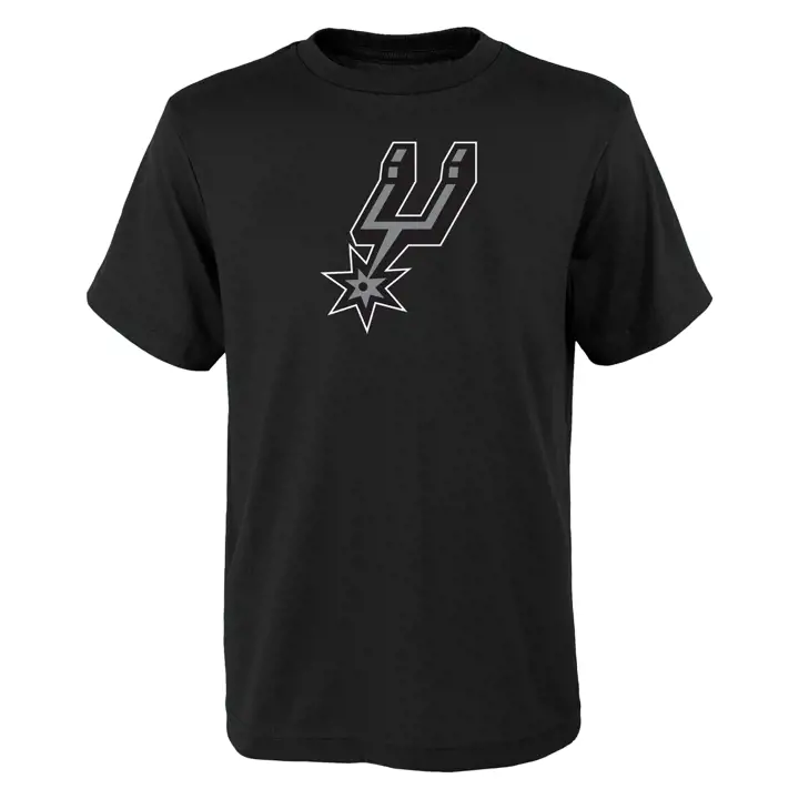 T-shirt noir enfant NBA San Antonio Spurs avec logo principal