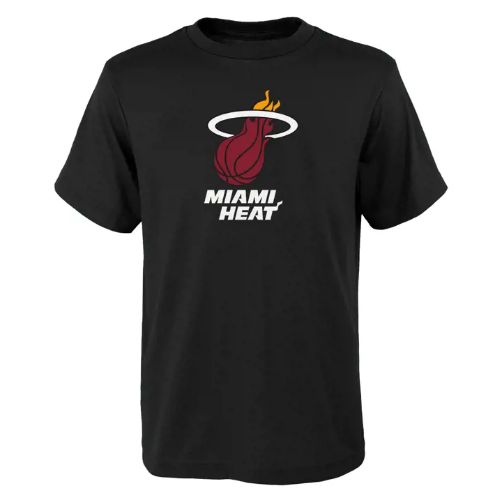 T-shirt Enfant Miami Heat NBA Logo Principal - Noir