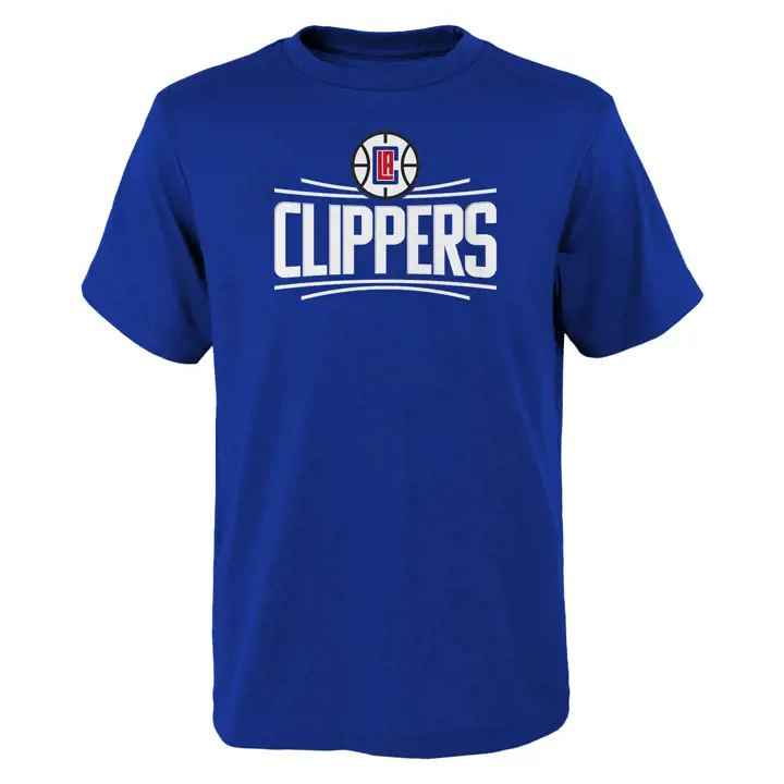 T-shirt bleu Los Angeles Clippers NBA Youth Logo principal