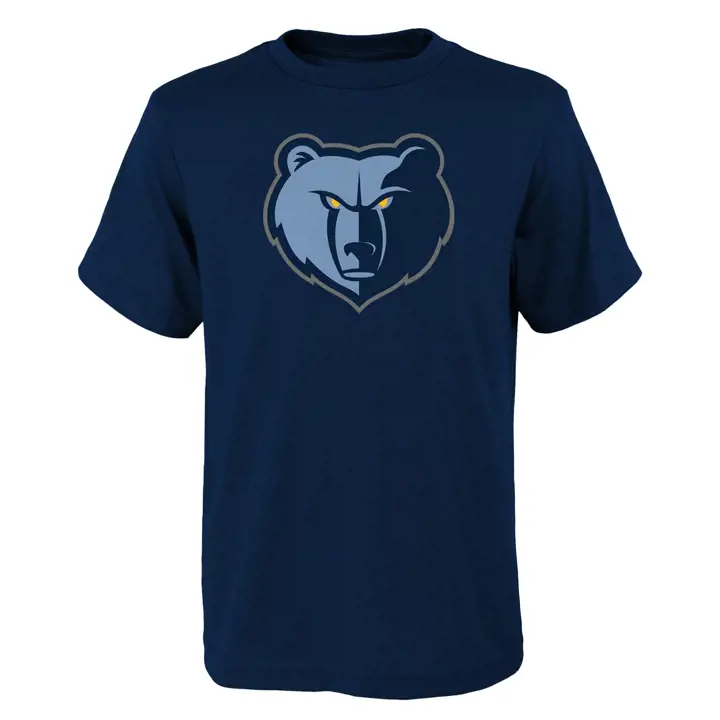 T-shirt Memphis Grizzlies NBA Logo Principal Jeune Marine