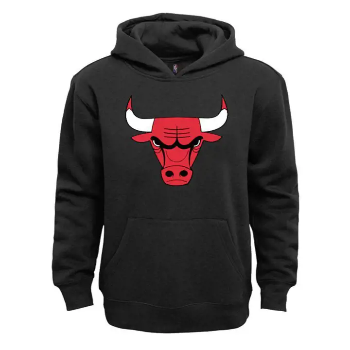 Chicago Bulls NBA – Sweat-shirt enfant avec logo principal – Noir