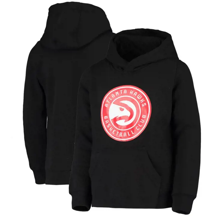Sweat-shirt pour jeunes NBA Atlanta Hawks avec logo principal – noir