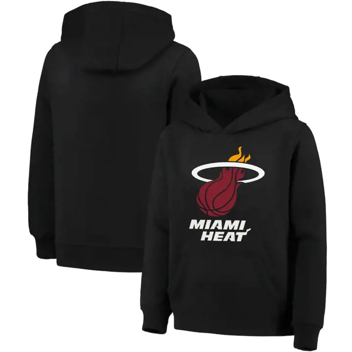 Sweat-shirt Miami Heat NBA Junior Logo Principal noir