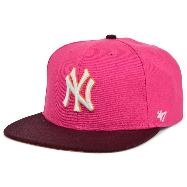 New York Yankees MLB Magenta Mangue Visière plate mag/mar/org