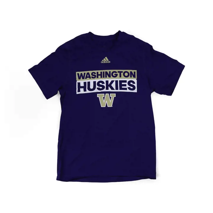 T-shirt Washington Huskies NCAA Adi Box Creator VIOLET
