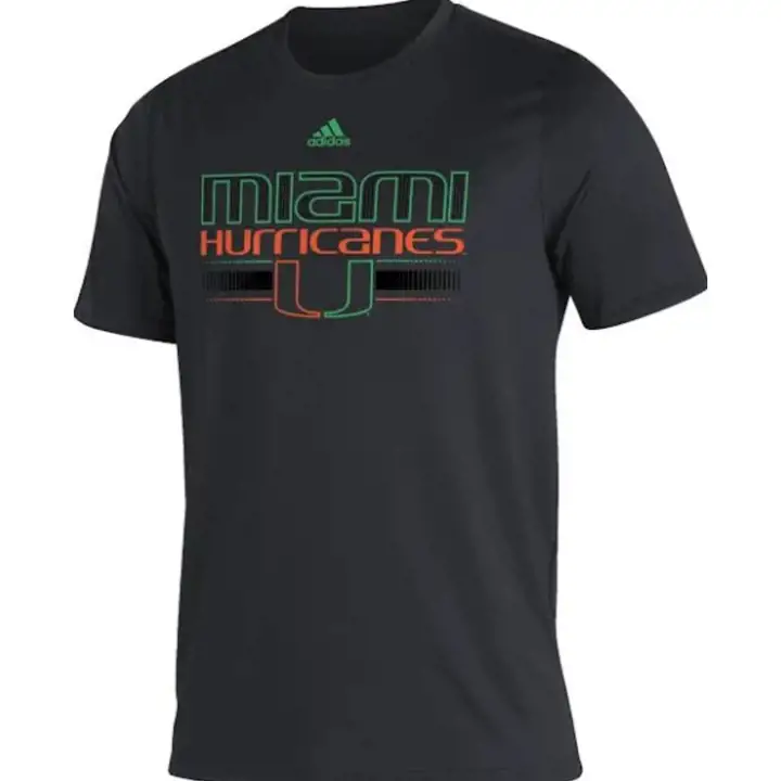 T-Shirt Créateur de Jeu Stratégique NCAA Miami Hurricanes 22 BLK