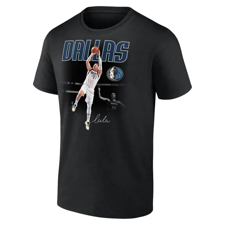 T-shirt graphique MAVS NBA Joueur Luka Doncic NOIR