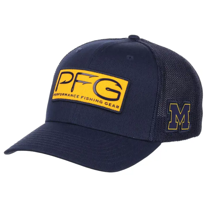 MichiganW NCAA PFG Hook Flex marine