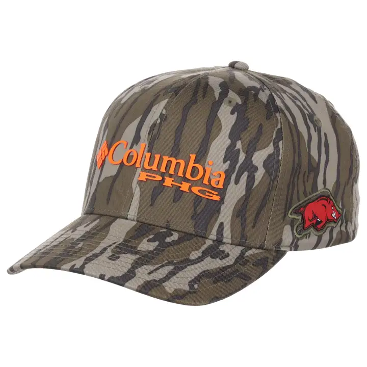 Casquette camouflage flexible Arkansas Razorbacks NCAA PHG Mossy Oak