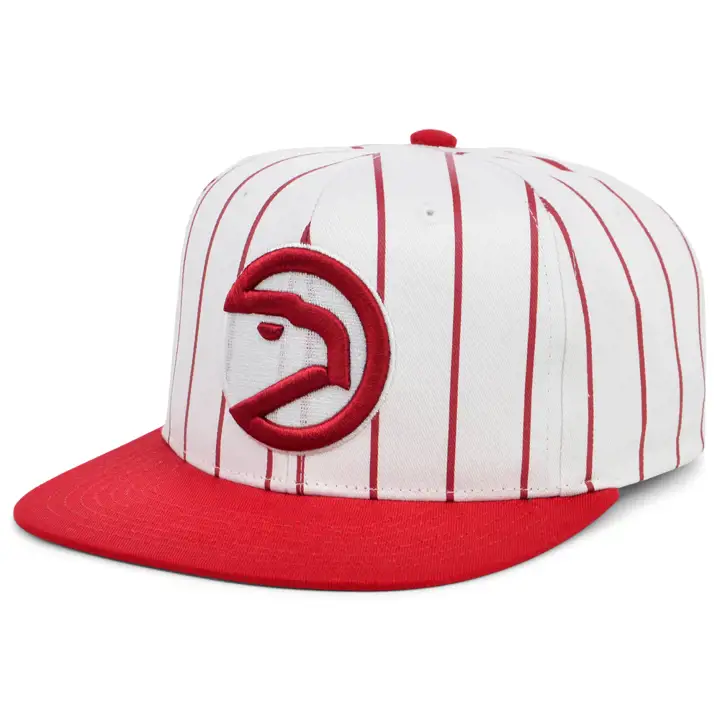 Casquette snapback Atlanta Hawks NBA King Pinstripe blc/rouge/vert HWC