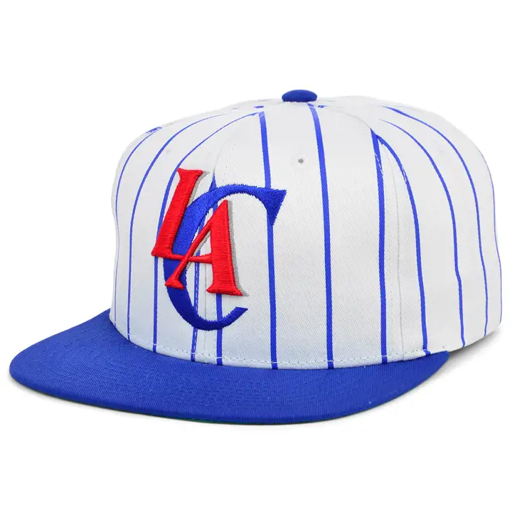 Los Angeles Clippers NBA King Pinstripe Snapback blc/bleu/vrt